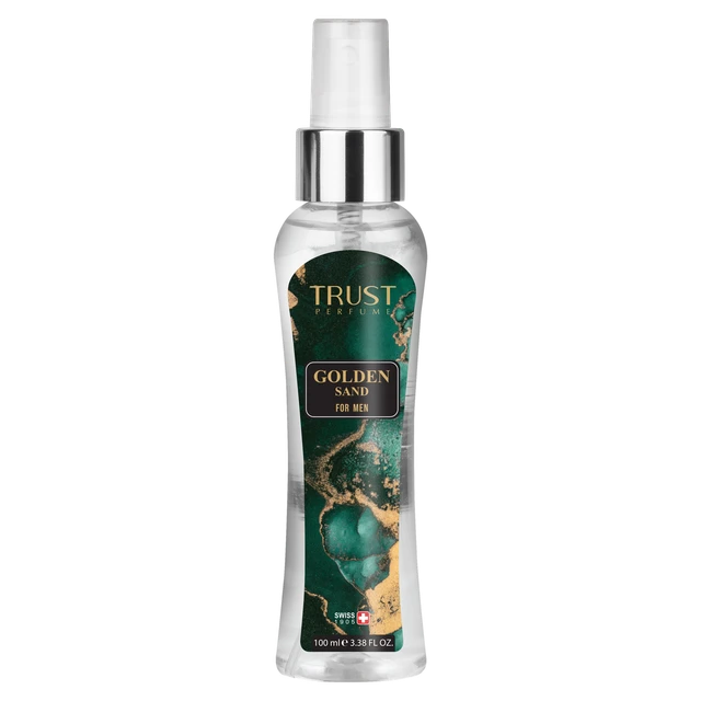 بادی میست مردانه تراست مدل Golden Sand حجم ۱۰۰ میل